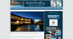 Desktop Screenshot of admiraltylodge.co.nz